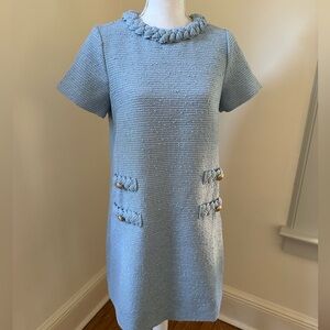 Tuckernuck Light Blue Braided Neck Midi Dress
